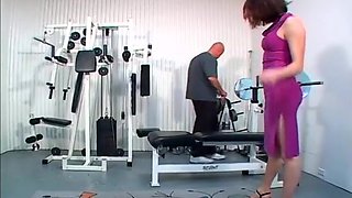 Hairy Pussy Girl Nadia Banged In The Gym