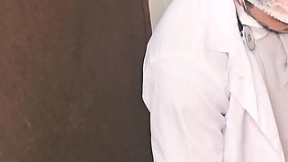 Doctor and Nurse Can't Resist and Have Sex in the Hospital Bathroom During Their Shift