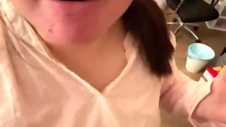 Cum in the mouth of Pregnant Chinese MILF after she sucks my dick