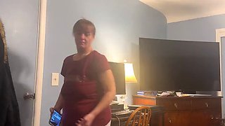 Mature mom sucks his dick till he explodes in her throat gagging her on his sperm!