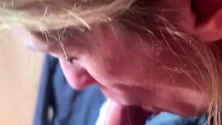 Mature Blondes Suck and Stroke Big Cocks for Facial