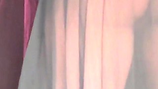 Farting in See-through Black Dress