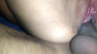 Cheating Indian Wife Spreads Ass & Pussy for Standing BBC Creampie - Cuckold Fuck