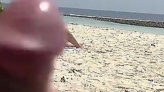 Pervert Jerks off Busty MILF and Her Stepdaughter and Cums on Their Faces While They Sunbath