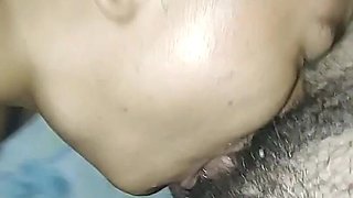 Deepthroat and Sucking My Balls Until He Cums Inside Her Nose