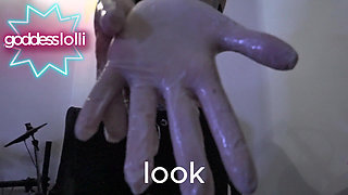 Creamy White Latex Gloves