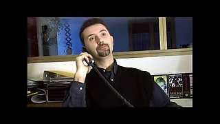 Ginger Devil and Demi Blue Try to Catch Me - Blowjob and Cum Swallowing in Italian Debut