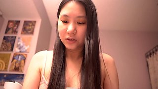 Asian teen brings you soothing ASMR vibes with some cozy pillow talk