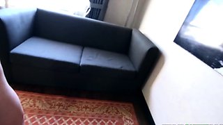 Young Babysitter Shows Her Round Ass
