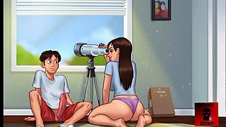 Animation sex, pawing, looking