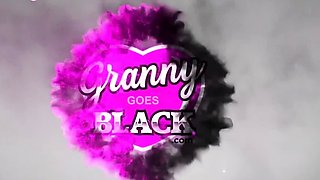 Granny gobbles black dick