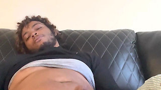 Larry beats his meat