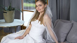 Young Bride with Small Tits and Pussy