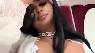 CassyeCross barely hides massive boobs