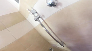 Feeling a Busty Pregnant Teen in the Shower