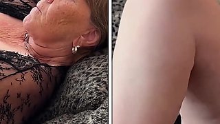 Granny S Back in Black 2 Dildo DP & Solo Masturbation Orgasms