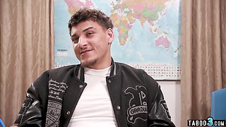 cougar orders a student to punish her bum