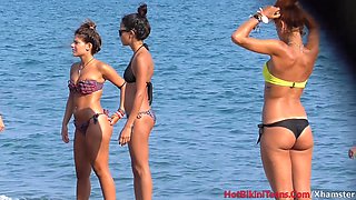 Big Boobs Topless Beach Babes Tanning Naked Beach Voyeur HD