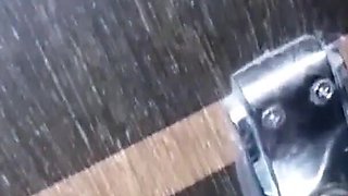 After Discovering That I Was Watching My Booty Friend in the Shower, She Ended up Fucking Me