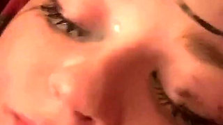 18yo Deep Throated Cum Slut Sperm Dripping Facial Skinny Girl
