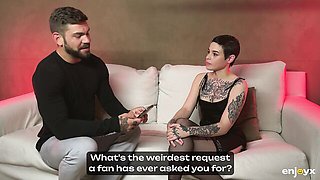 Wonderful Emilio Ardana and JuanLuchoWeb's brunette trailer