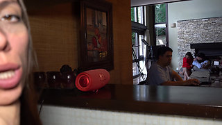 My Friend Drilled My Wife's Pussy While I Was Working... Next to Them!