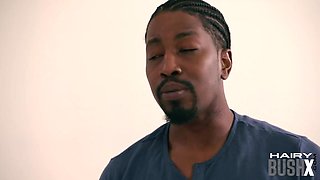WOOLY PANTIES - Huge-titted hairypussy stunner with pierced orbs analsmashed by BIG BLACK COCK
