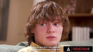 DEVILS FILM - Naughty Babysitter Scarlett Alexis Gets Her Ass Fucked During Her Shift