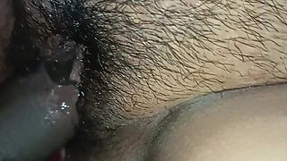 Real married couple morning sex - wife begging for semen