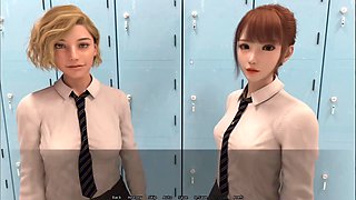 Naturist, naturist game, school girl fart face