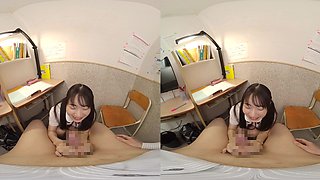Japanese Student POV Explores Sensual Virtual Reality Passion