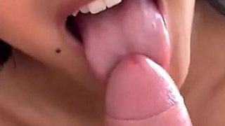 Asian Teen May Thai Takes Huge Cock in Tight Pussy - Blowjob & Doggy Fuck