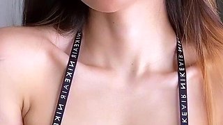 Great Big Boobs On Masturbating Redhead