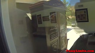 Cocksucking inked slut doggystyled in fantasy