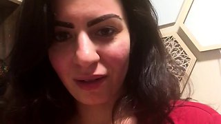 Busty brunette bitch with big boobs