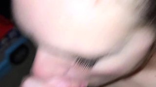 Amateur teen Blowjob with hardcore drilling
