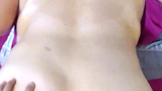 She Lets Herself Be Fucked with Her Dildo but Says She Can't Stand It