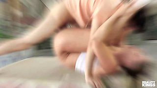 Penny Barber's car was taken away by her ex hubby then jmac steps up and screws her better than her ex - reality kings