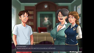 Summertime Saga Anon Gets His Dick Hard in Front of His College Teacher