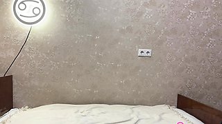 Hot girlfriend masturbating on camera