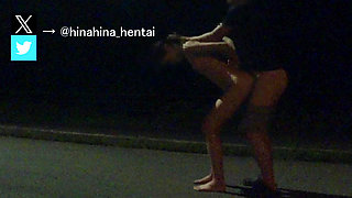 [Outdoor exposure] It was not 💦 good because it was outside at night Japan/Japanese/outdoor/hentai