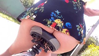 Sexy bike ride without panties - episode 1 featuring vikki33vikki