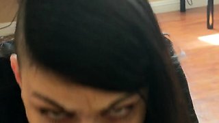 Hot Brunette Girlfriend POV Blowjob