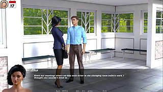 Milf's tale: MILF got her face covered with sperm from her boss