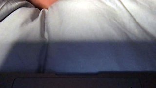 Amateur horny young blonde fingering pussy