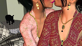 Ramya & Puja's Midnight Desires - Double Self-Pleasure Fantasy