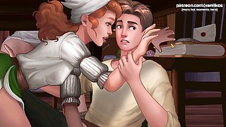 Stunning virgin redhead teen gets a massive cumshot all over her sexy curves