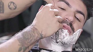 Ian Greene And Brock Banks - A Passionate Shave That Leads To A Wild Frenzy