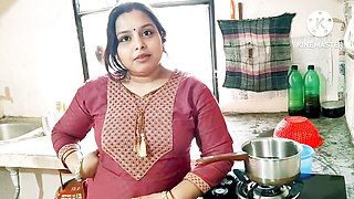 Indian Desi Mommy Neighbor Boy With Kitchen