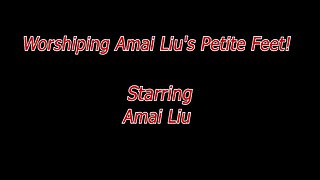 Worshiping Amai Lius Petite Feet
